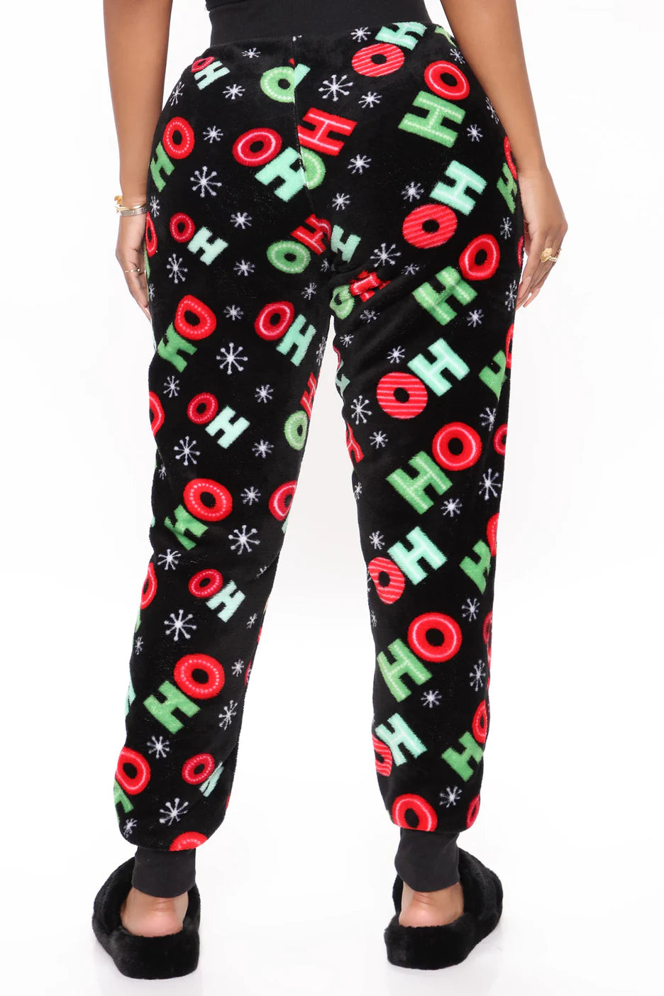 ‘Ho Ho Ho’ Plush PJ Joggers