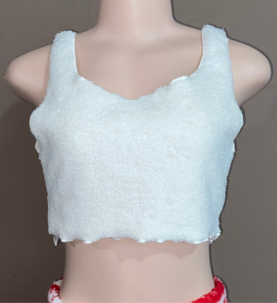 Lettuce Trim Flannel Tank Top