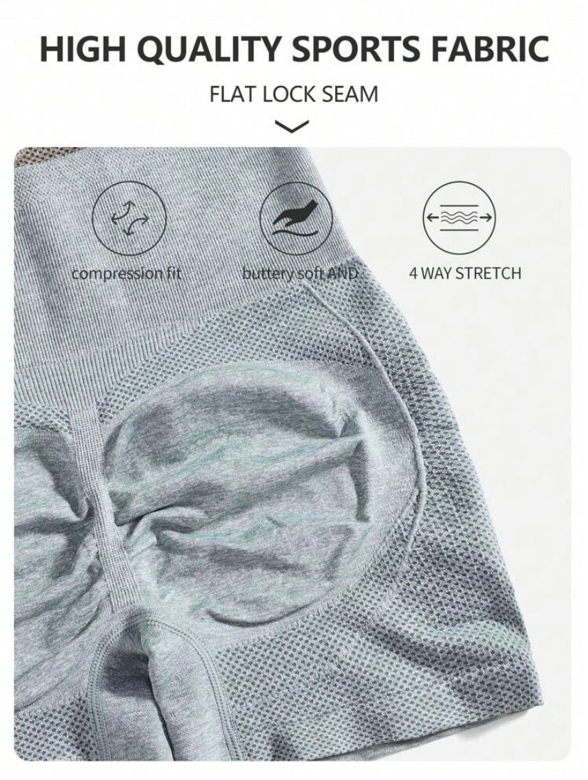 Pantalones cortos de gimnasio de cintura alta