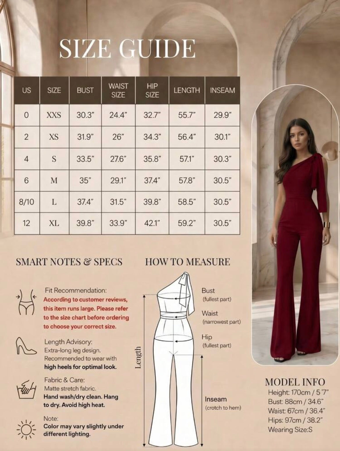 Long Asymmetrical Tie Shoulder Jumpsuit