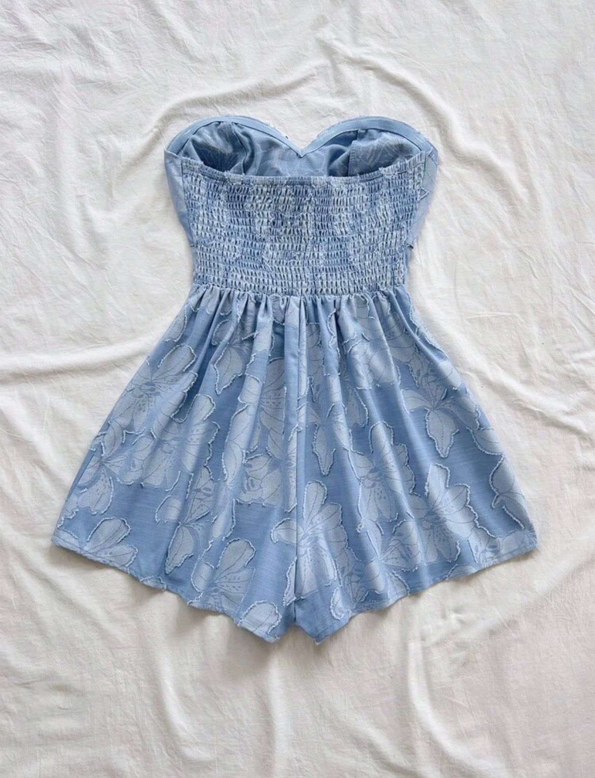 Aqua Twist Front Romper