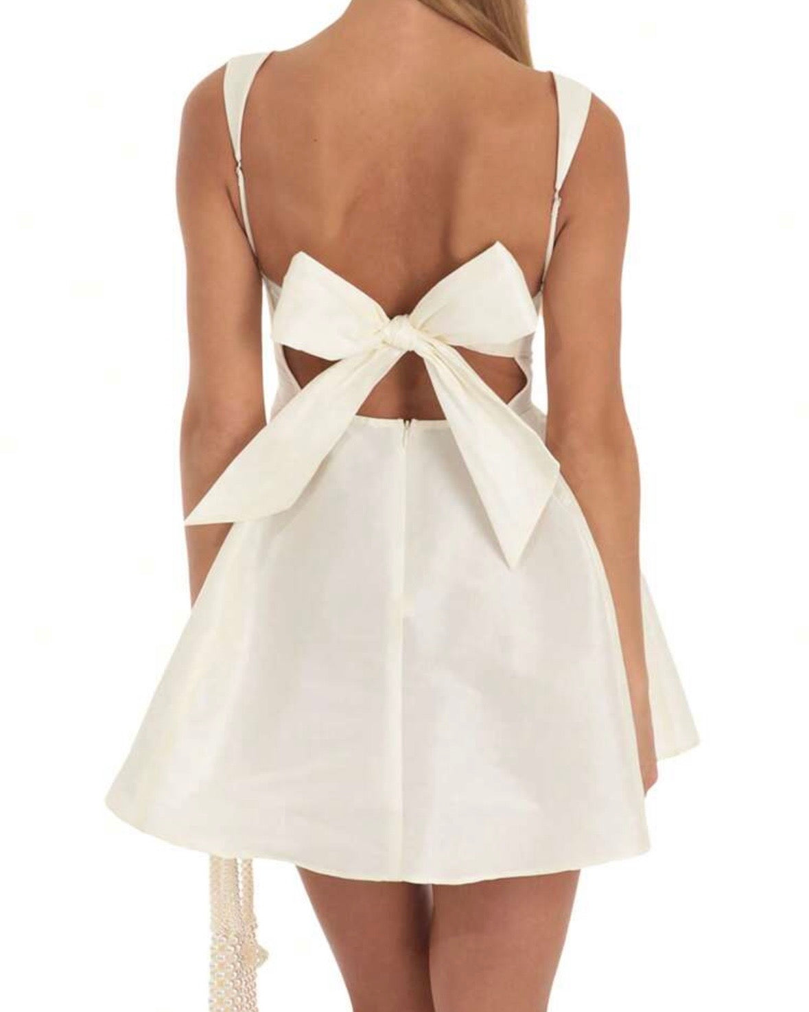 Square Neck Satin Dress