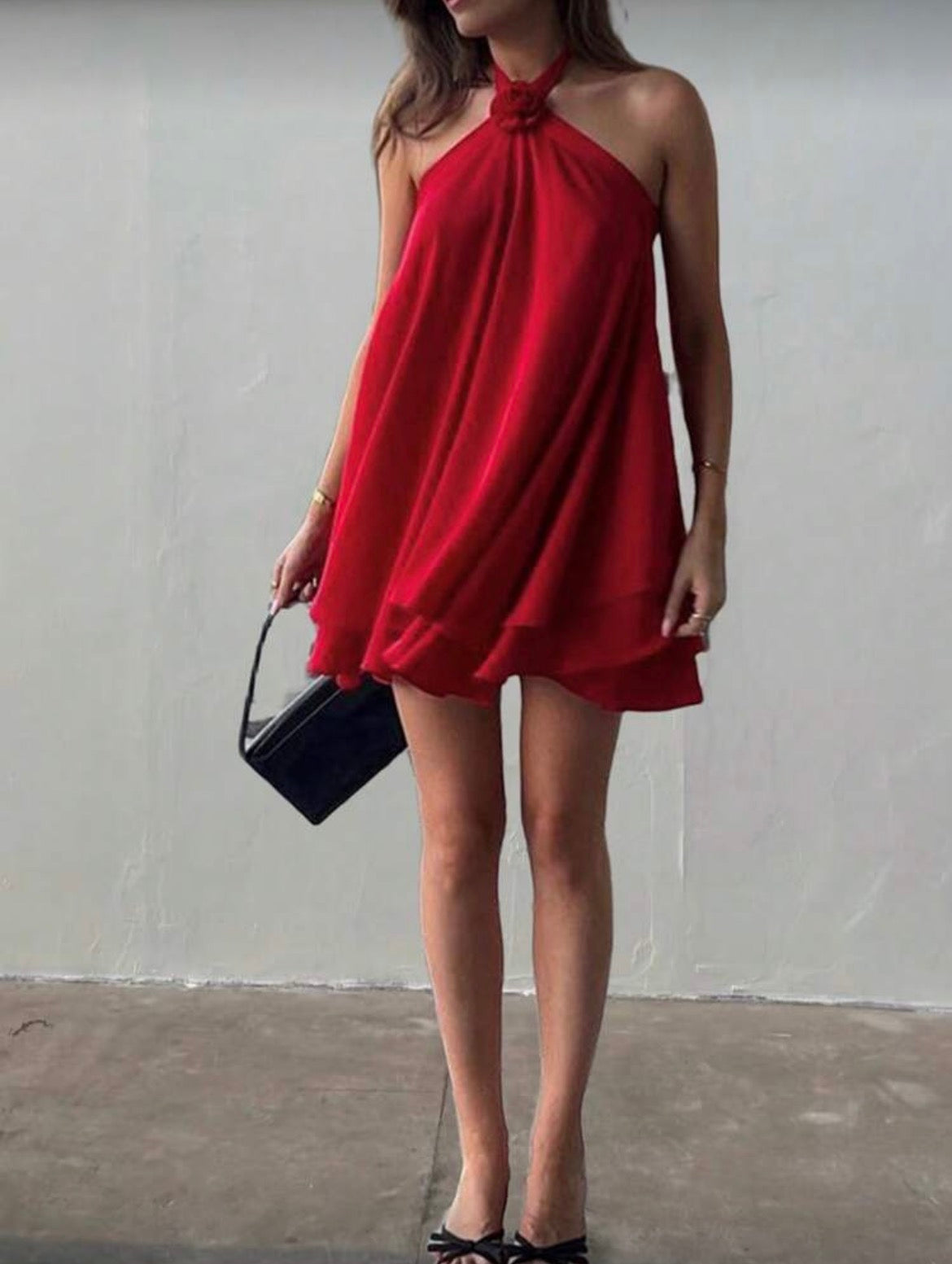 Girl In Red Dress