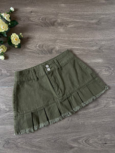 Star Pleated Mini Skirt