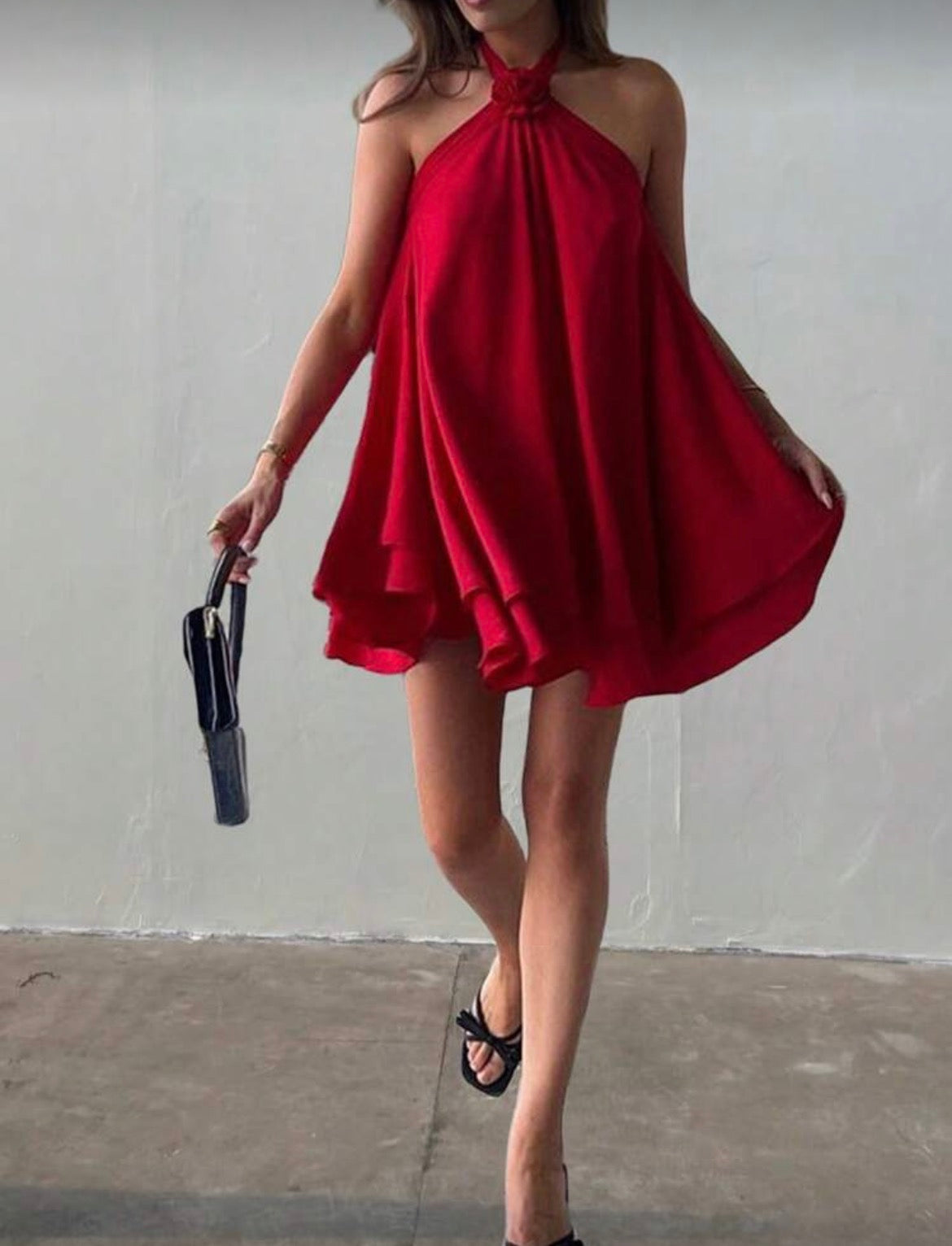 Girl In Red Dress