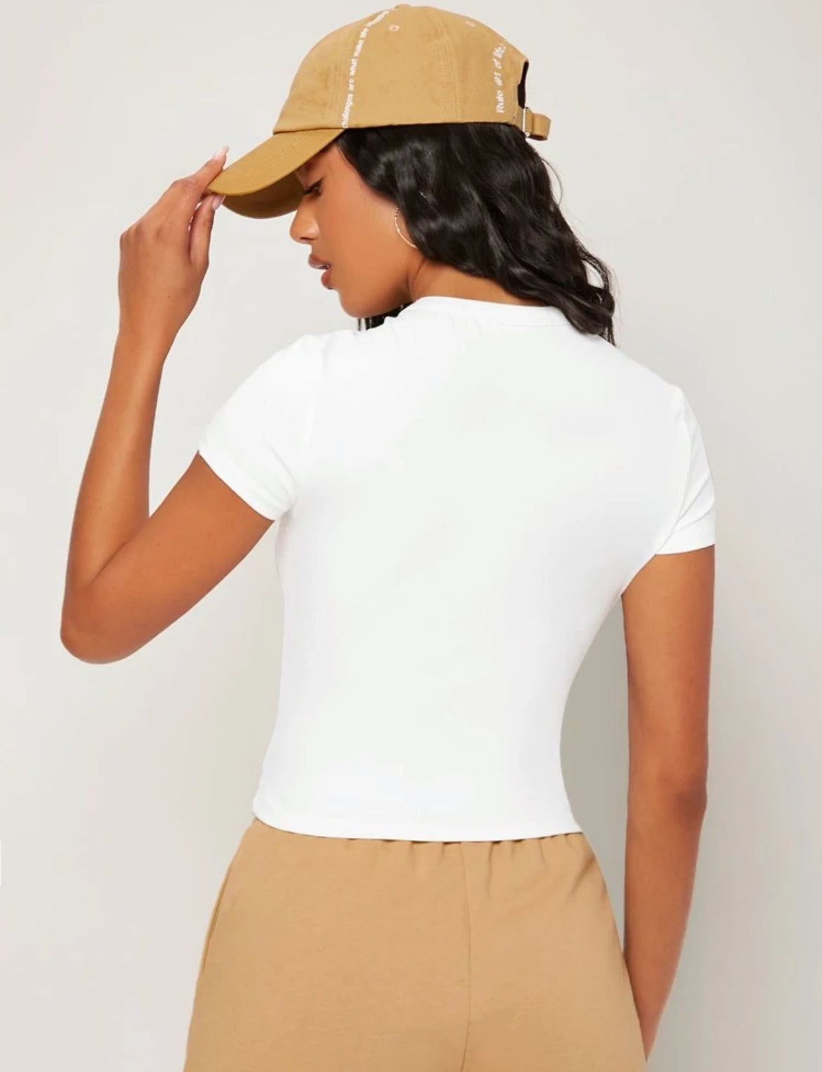 Solid White Tee