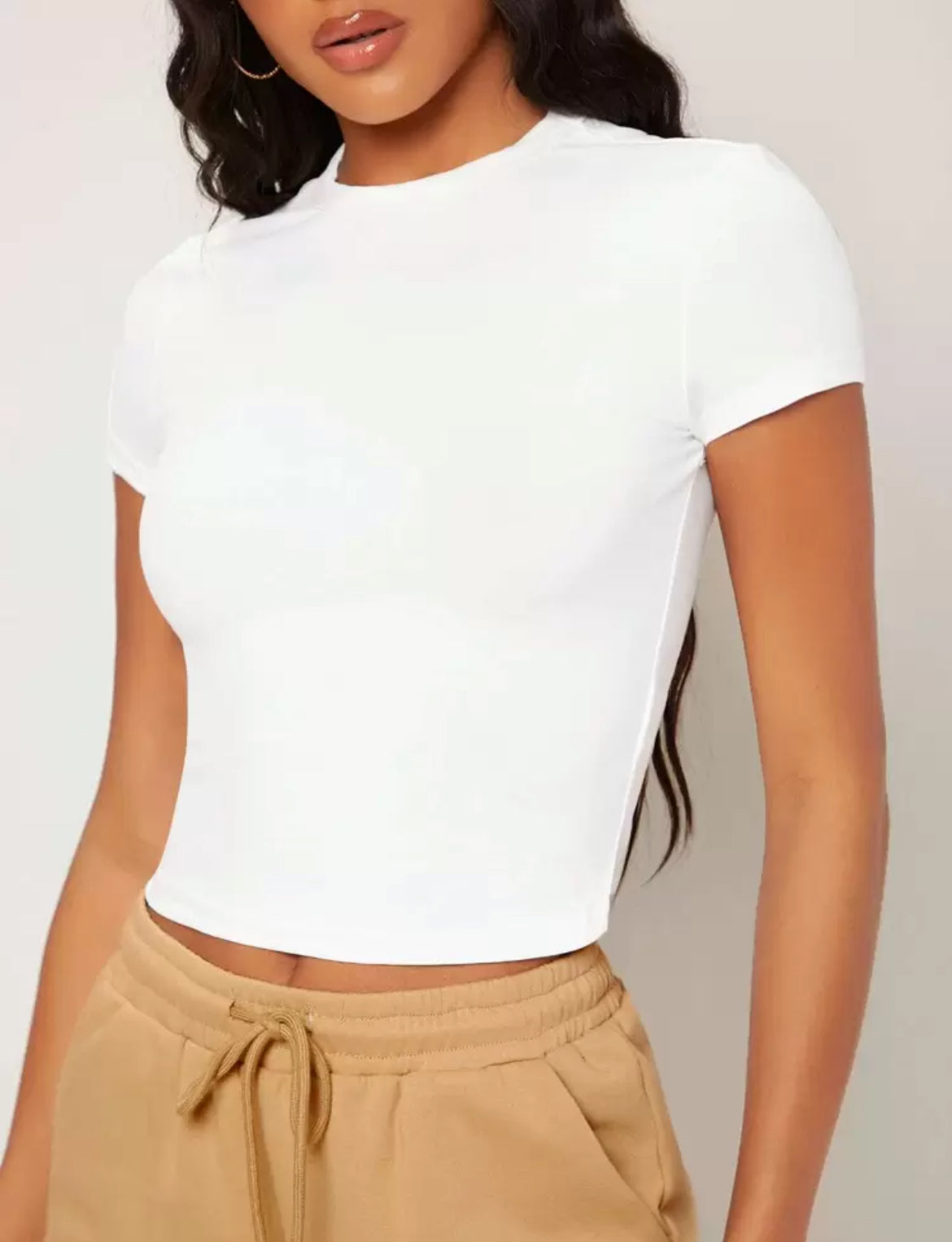 Solid White Tee