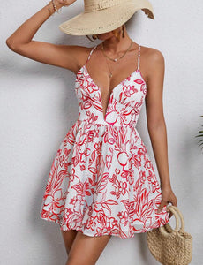 Garden Spaghetti Strap Dress