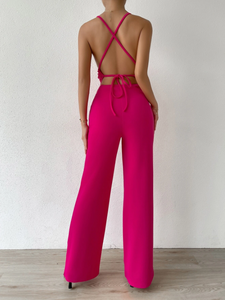 Tie-Back Cami Jumpsuit