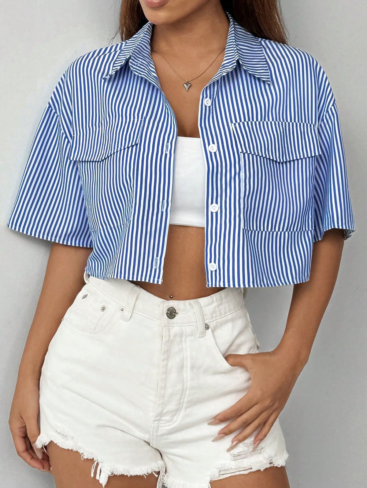Brunchin' Striped Shirt