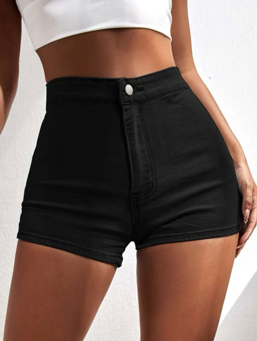 High Waist Denim Shorts