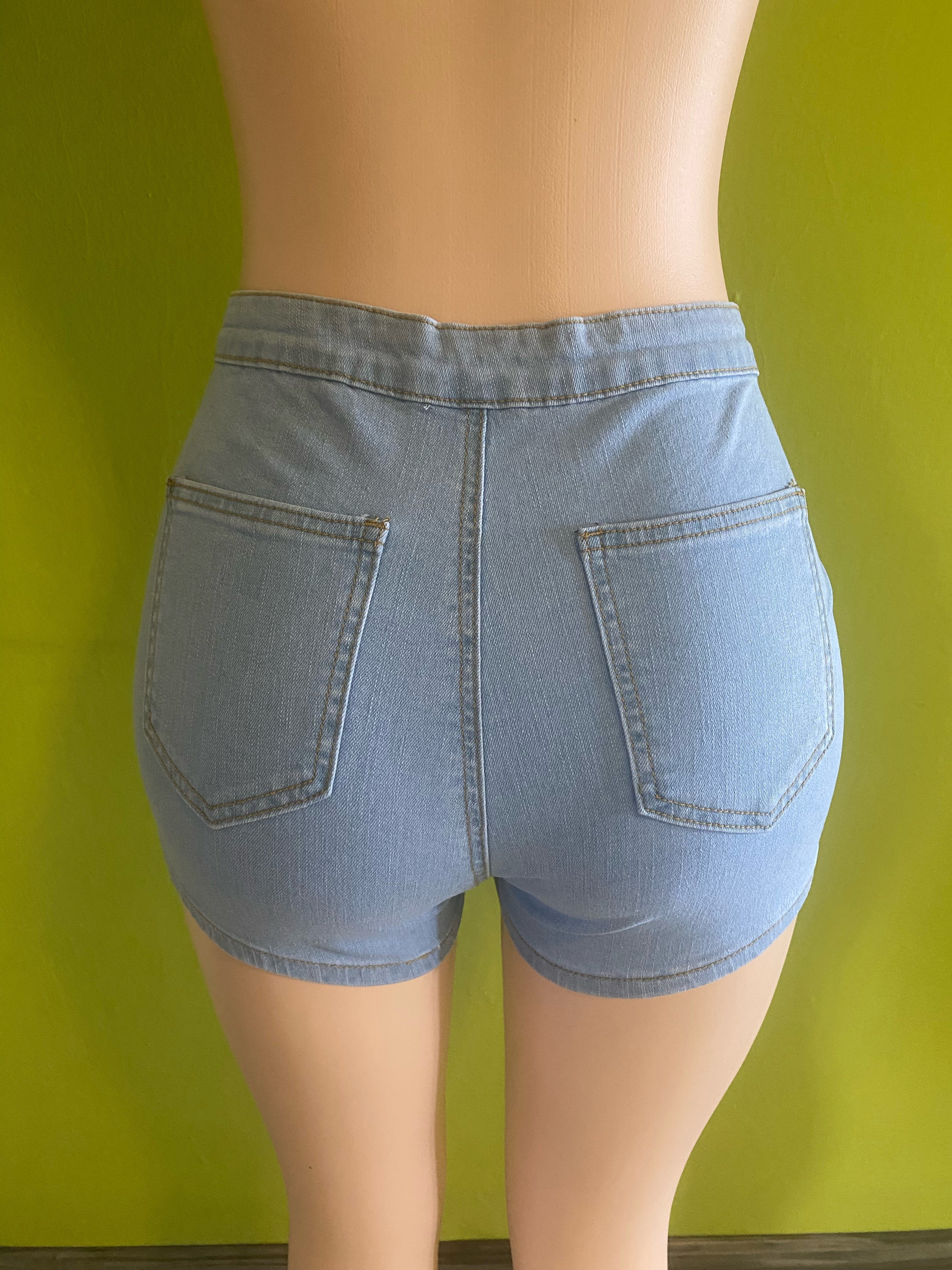 High Waist Denim Shorts