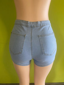 High Waist Denim Shorts